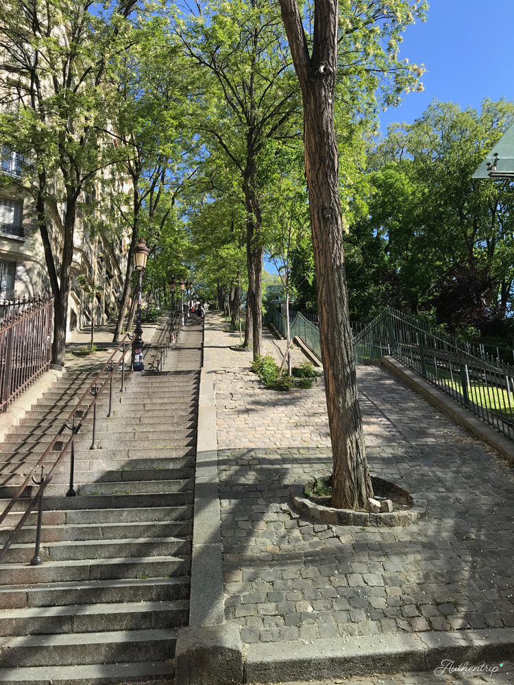 Montmartre paris escaliers