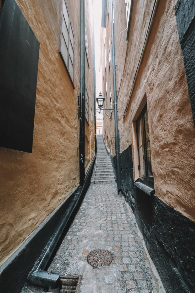 rue étroite stockholm