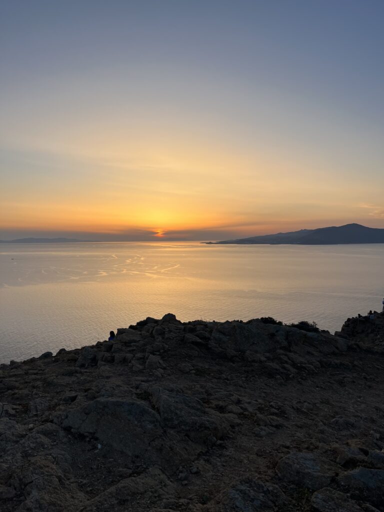 sunset mykonos