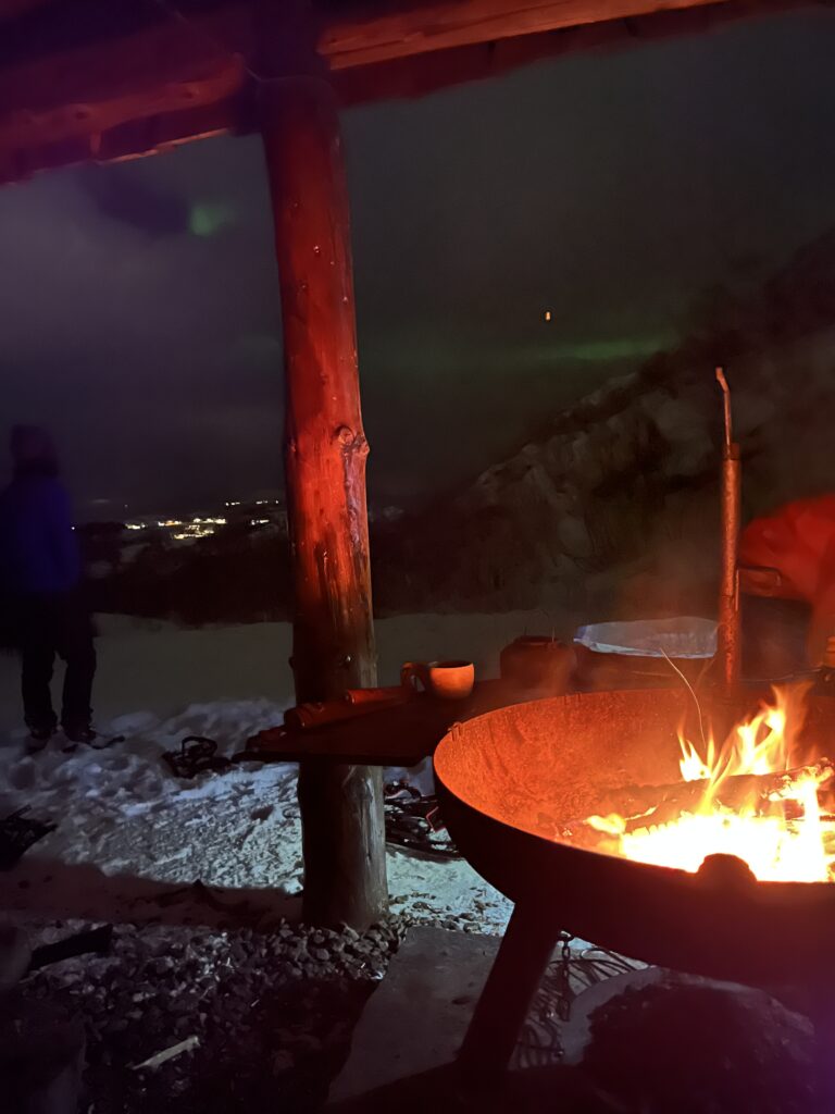 randonnée raquettes de nuit lofoten