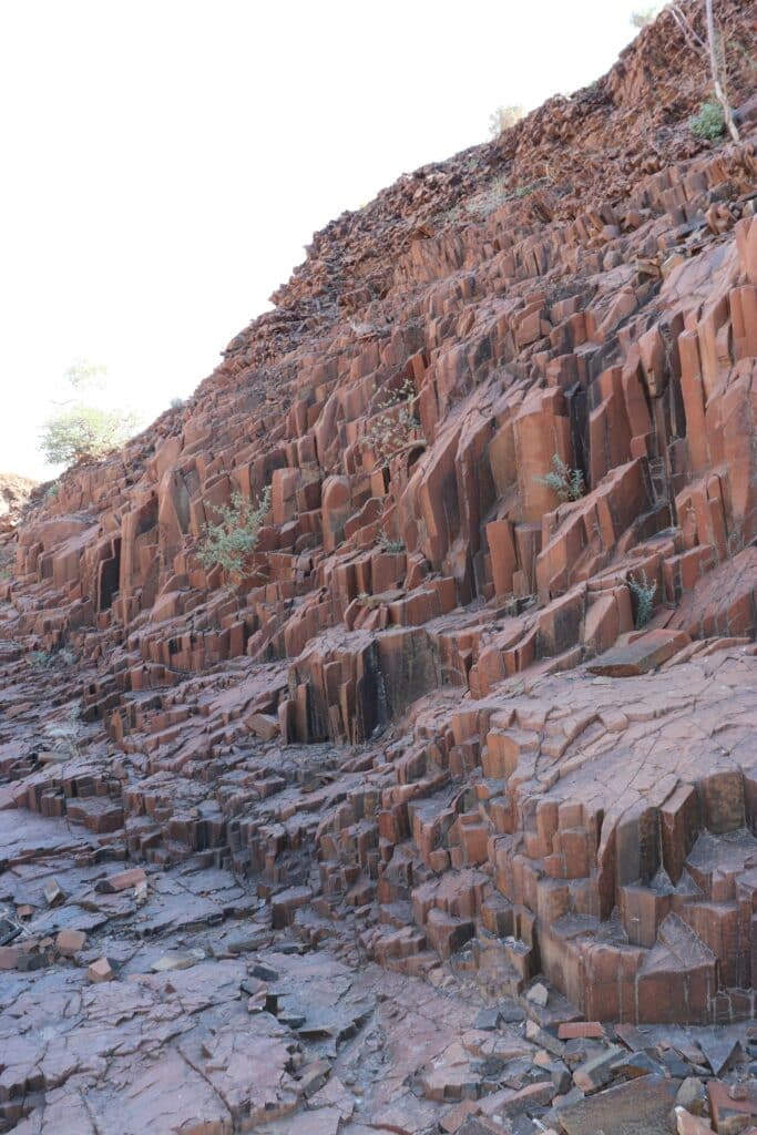 road trip namibie organ pipes