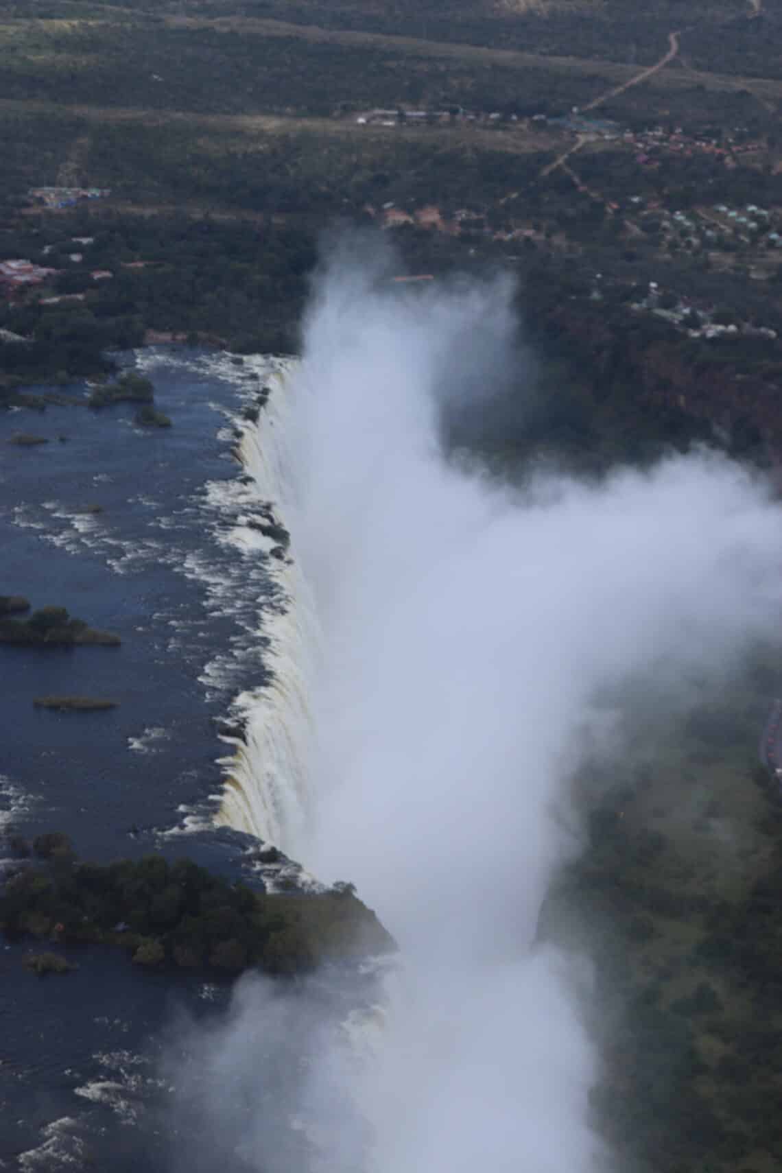 chutes victoria hélicoptère
